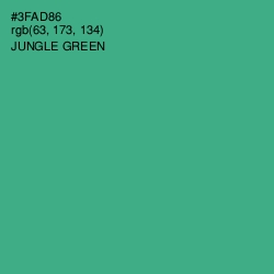 #3FAD86 - Jungle Green Color Image
